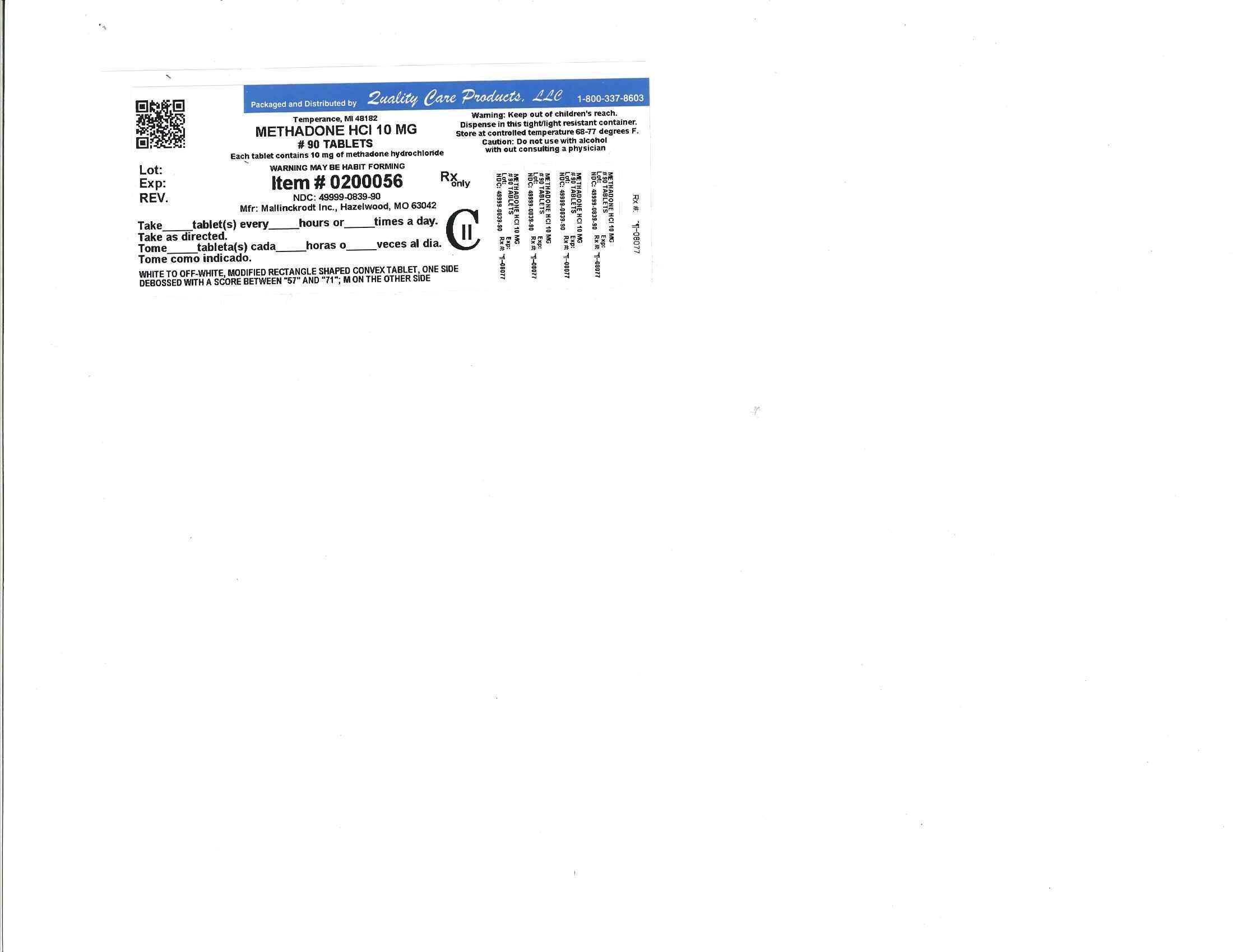 Methadone Hydrochloride